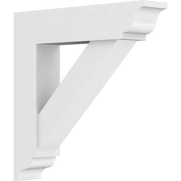 Ekena Millwork Standard Traditional 3 in. W x 18 in. H x 18 in. D Signature Urethane Polyurethane Bracket With Traditional Ends