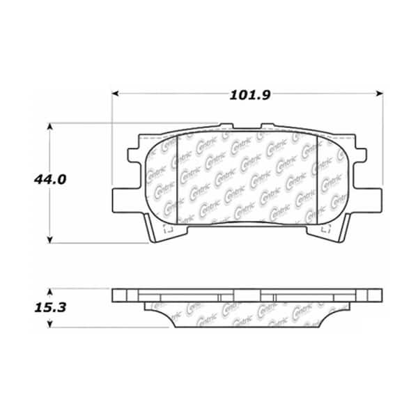Centric Parts Disc Brake Pad Set
