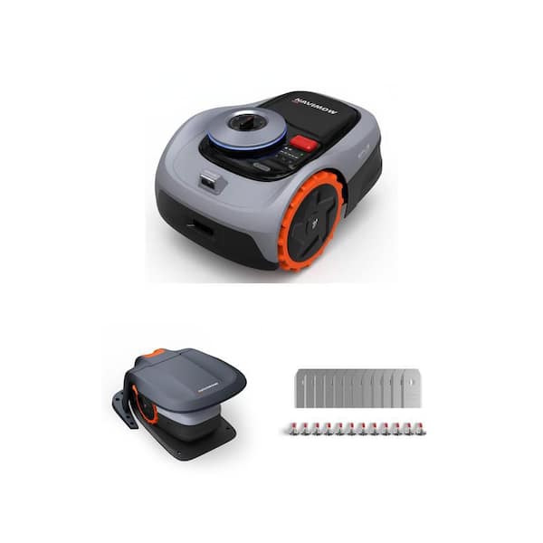 Navimow iA02N Garage, Replacement Blades and i105N 7.1 in. Robot Lawn Mower Combo