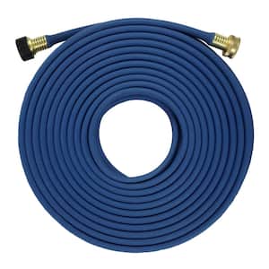 1/2 in. x 50 ft. Garden Flat Soaker Hose More Water Leakage, Heavy-Duty, Metal Hose Connector Ends, Save 80% Water