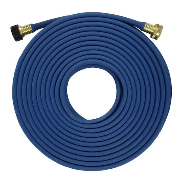 Cisvio 1/2 in. x 50 ft. Garden Flat Soaker Hose More Water Leakage, Heavy-Duty, Metal Hose Connector Ends, Save 80% Water