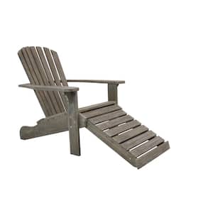 Grey Wood Adirondack Chair