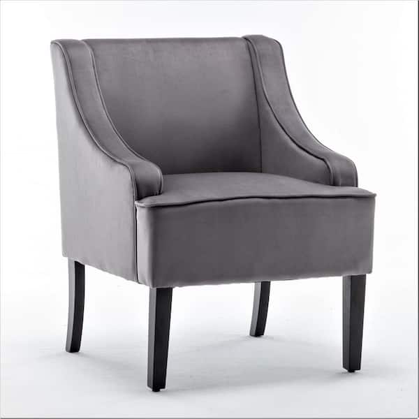 US Pride Furniture Correen 25 in. Gray Microfiber Arm Chair