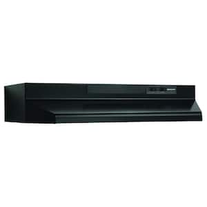 F40000 30 in. 230 Max Blower CFM Convertible Under-Cabinet Range Hood with Light in Black