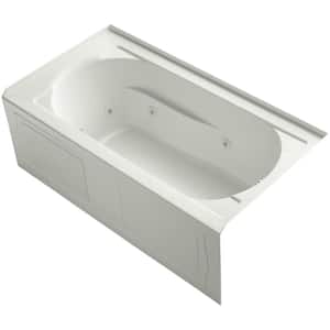 Devonshire 60 in. x 32 in. Whirlpool Bathtub with Right Drain in Dune