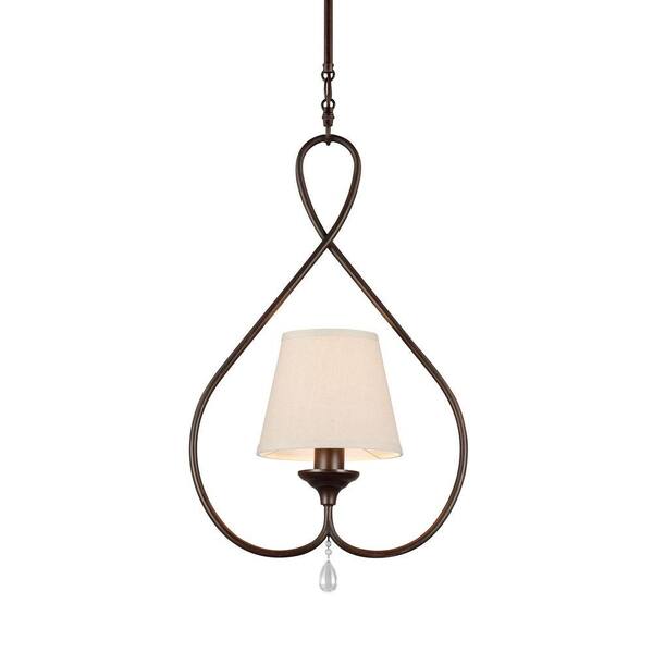 Generation Lighting West Town 1-Light Burnt Sienna Mini Pendant