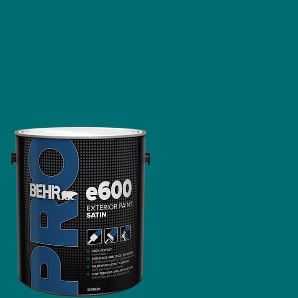 BEHR PRO 1 gal. #MQ6-35 Teal Motif Satin Exterior Paint