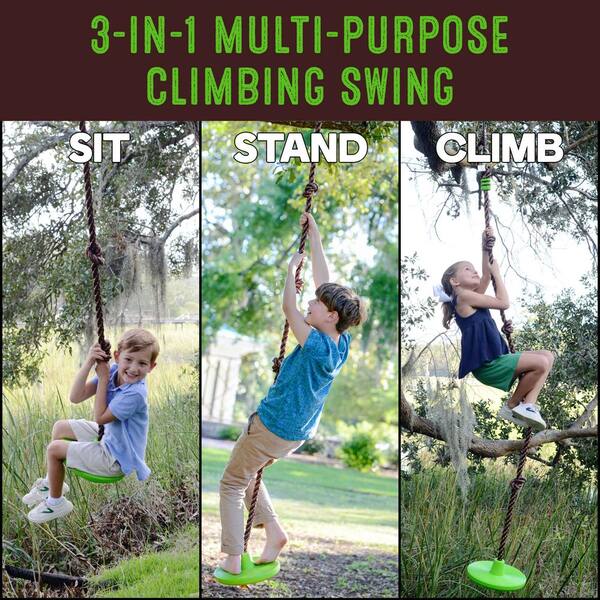 Indoor Fitness Natural Gym Climbing Rope Tree With 6" Soft Eye 