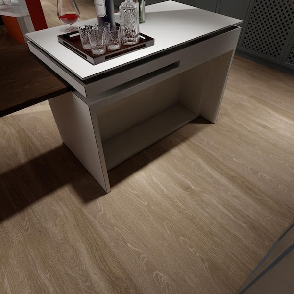 Madison Creamy Oak 28 MIL x 9 in. W x 60 in. L Click Lock Waterproof Luxury Vinyl Plank Flooring (22.4 sqft/case)