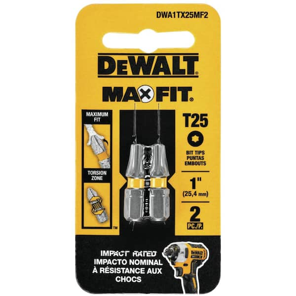 DEWALT MAXFIT 2 in. #25 Torx Bit (10-Piece) Milwaukee T25 Torx 2