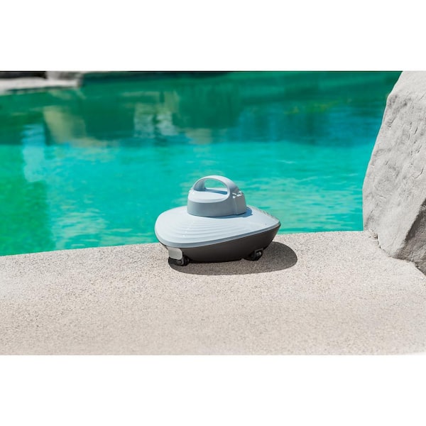 genkinno P1 Robotic Pool Cleaner for Above/in Ground (Cordless) PRC-32-WHI  - The Home Depot