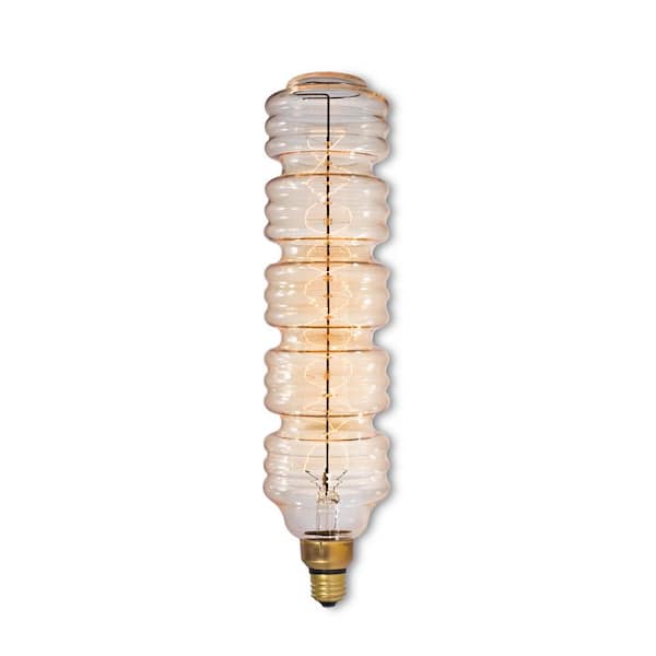 Bulbrite 60 - Watt Equivalent WB Dimmable Medium Screw Decorative LED Light Bulb Amber Light 2200K, 1 Pack