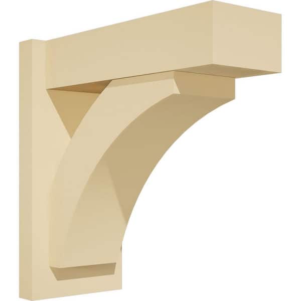 Ekena Millwork Thorton 7 in. W x 16 in. H x 16 in. D Signature Urethane Polyurethane Outlooker with Block Ends