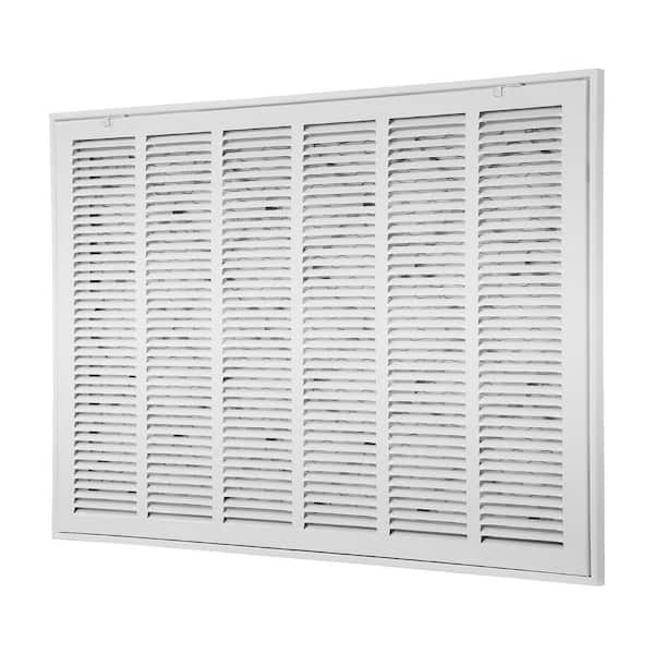 30 in. x 20 in. Return Air Filter Grille for Wall, Powder-Coated Return Air Grill Detachable Face for 1 in. Filters
