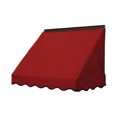 NuImage Awnings 4 ft. 3700 Series Fabric Window Fixed Awning (23 in. H x 18 in. D) in Terra Cotta