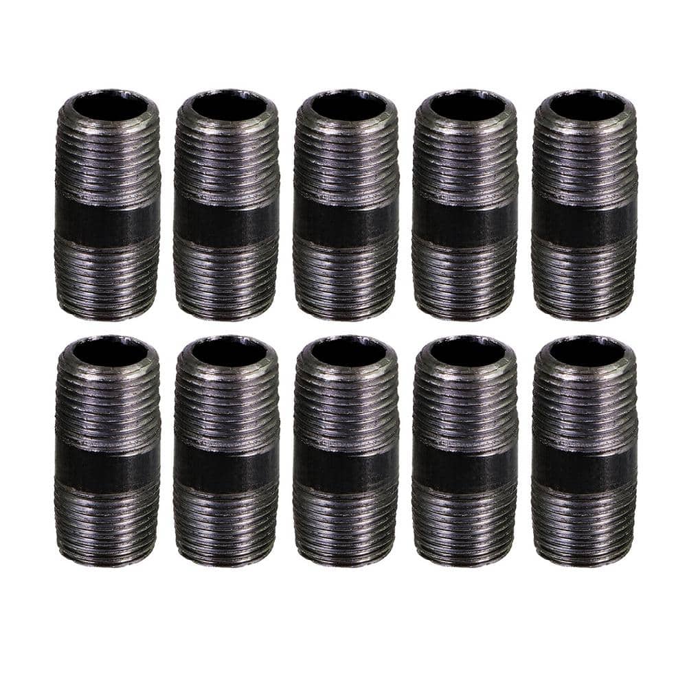 Black Steel Pipe, 1/8 in. x 2 in. Nipple Fitting (10-Pack) price history on PriceWatchPro