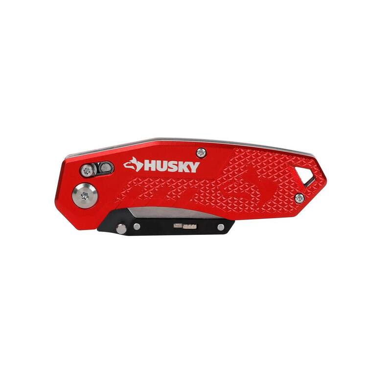 Husky Rapid Lock Utility Knife w/Aluminum and 10 Blades