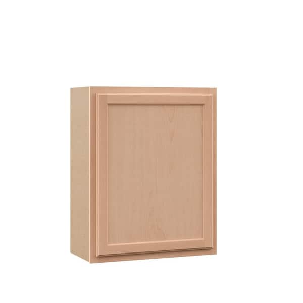 Recessed Panel 24 in. W x 12 in. D x 30 in. H Assembled Wall Kitchen Cabinet in Unfinished
