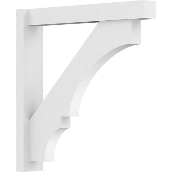 Ekena Millwork Balboa 5 in. W x 30 in. H x 30 in. D Signature Urethane Polyurethane Outlooker with Block Ends