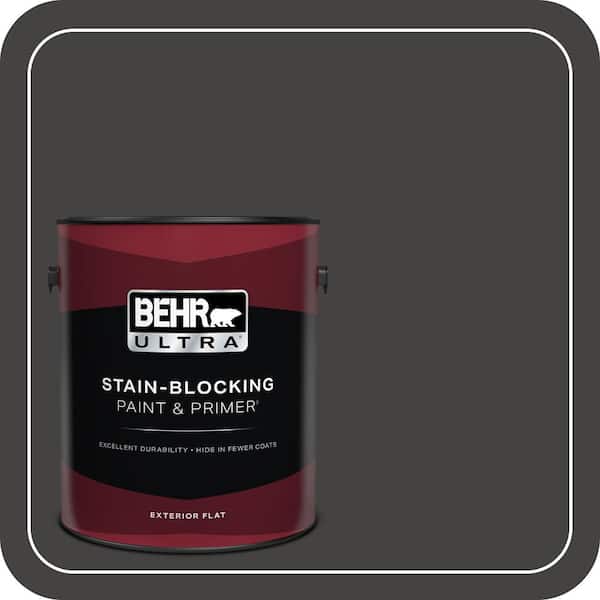 BEHR ULTRA 1 gal. #ECC-27-3 Evening Canyon Flat Exterior Paint & Primer