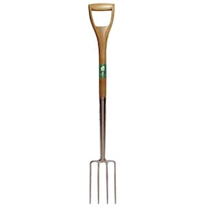 English Garden 4-Tine Stainless Steel Digging Fork R492 - The Home Depot