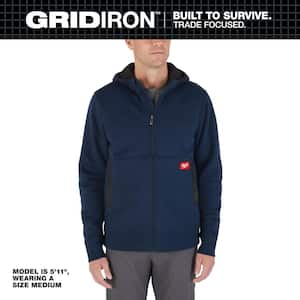 Men's 2X-Large Blue GRIDIRON Full-Zip Hoodie