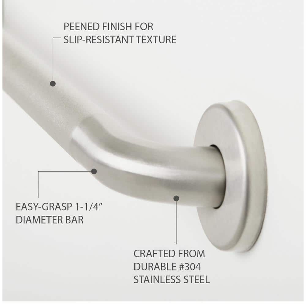 Signature 36'' Satin Stainless Steel Wall Mount Grab Bar