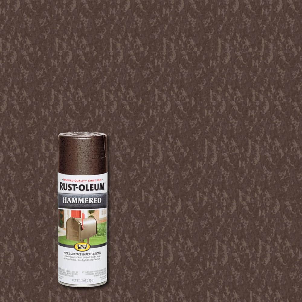 Rust-Oleum Stops Rust 12 oz. Hammered Brown Protective Spray Paint (6-Pack)  210880 - The Home Depot