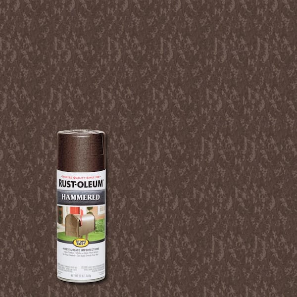 Rust-Oleum Stops Rust 12 oz. Hammered Brown Protective Spray Paint