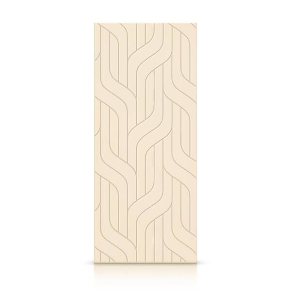 CALHOME 30 in. x 80 in. Hollow Core Beige Painted Composite MDF Interior Door Slab