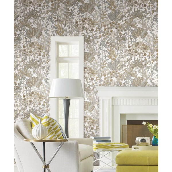 Neutral Forest Floor Paper Non-Pasted Matte Wallpaper