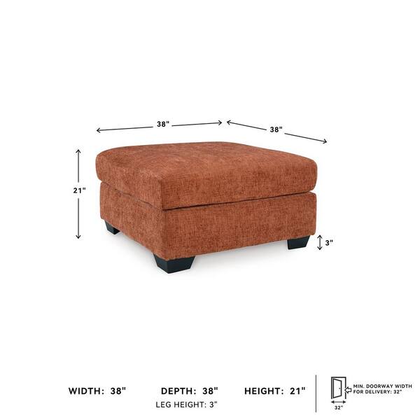 Signature DESIGN BY ASHLEY Aviemore Orange Polyester Square