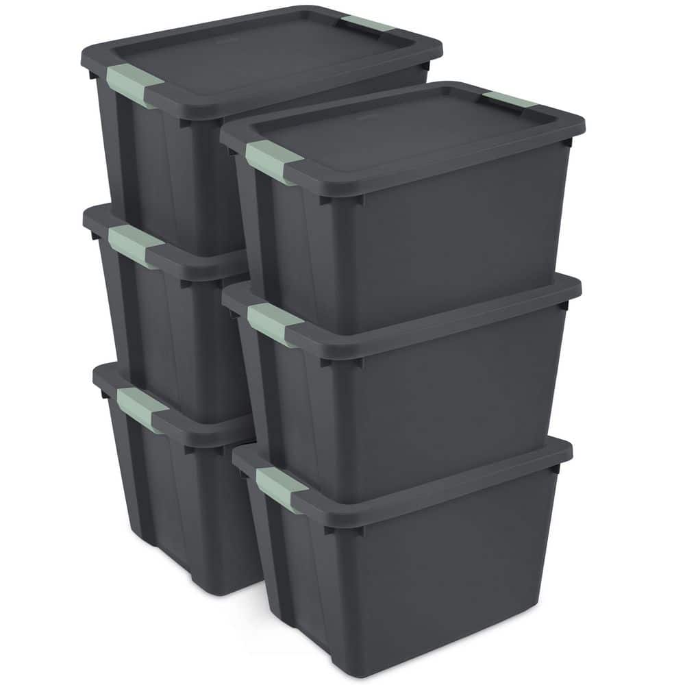 6 Pack 20 gal. Latch Tote, Stackable Plastic Storage Bin Container price history on PriceWatchPro