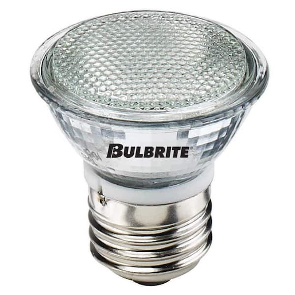 Bulbrite 50-Watt Equivalent MR16 with Medium Screw Base E26 in Clear Finish Dimmable 2900K Halogen Light (5-Pack) 860662 - The Home Depot