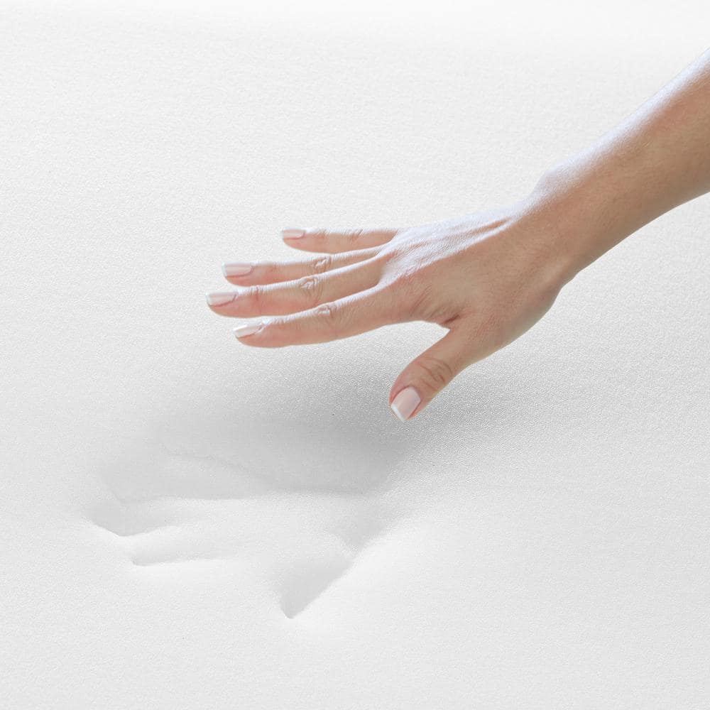 Queen White Gel Memory Foam Pillow with Soft Cover