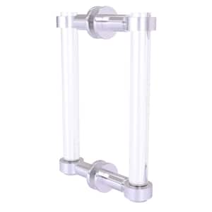 Clearview 8 in. Back to Back Shower Door Pull in Satin Chrome