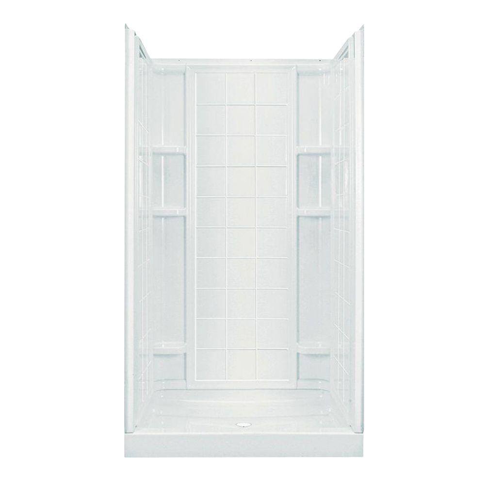 STERLING Ensemble 351/4 in. x 42 in. x 77 in. 4Piece Shower Stall
