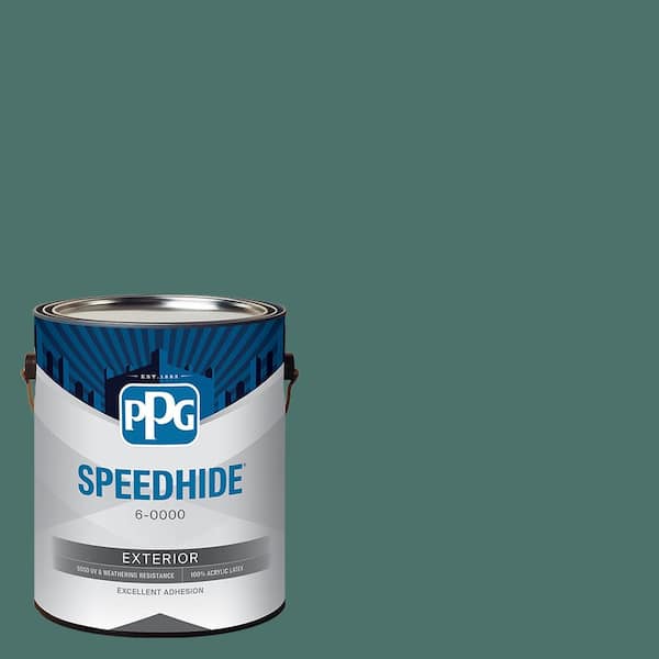1 gal. PPG1143-6 Smoky Emerald Satin Exterior Paint