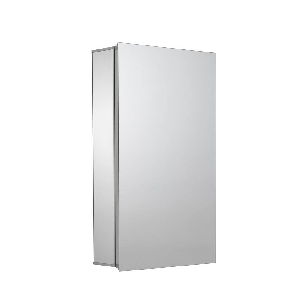 Croydex Mallard 15 in. W x 25 in. H Single Door Rectangular Silver