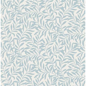 SCOTT LIVING Del Mar Light Blue BoTanical Light Blue Paper Strippable Roll  (Covers  sq. ft.) 2964-25924 - The Home Depot