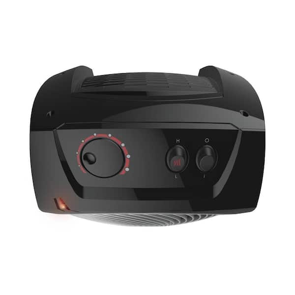 VH10 1500-Watts Black Indoor Electric Space Heater with Adjustable Thermostat