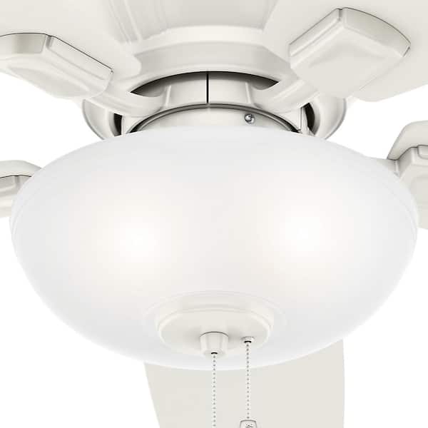 Hunter Kenbridge 52 In. LED Low Profile Indoor Noble Bronze Ceiling Fan 53379 - The Home Depot