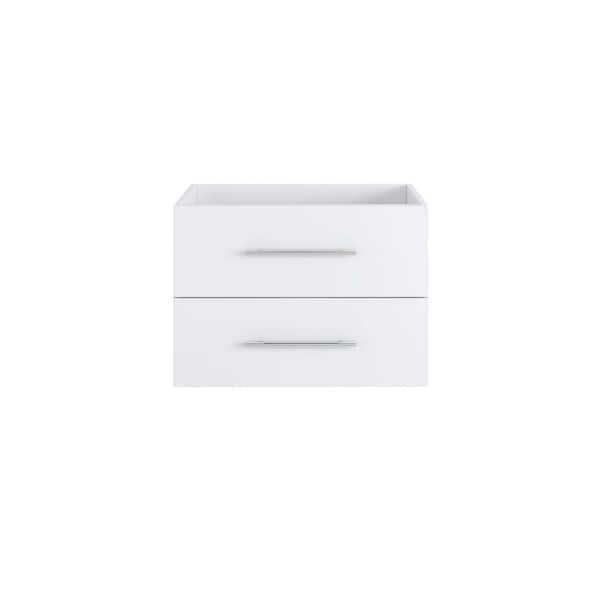 VOLPA USA AMERICAN CRAFTED VANITIES Napa 30 in. W x 22 in. D x 21 in. H Single Sink Bath Vanity Cabinet without Top in White, Wall Mounted