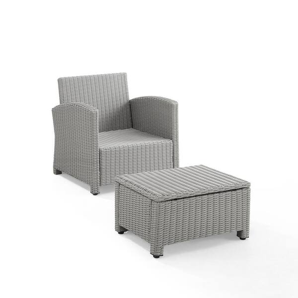 Crosley Furniture Bradenton Gray Wicker Outdoor Lounge Chair And Ottoman With Navy Cushion Ko70181gy Nv The Home Depot - Gray Wicker Chaise Lounge Chairs Crosley Furniture Bradenton Gray Wicker Outdoor Lounge Chair And Ottoman With Navy Cushion Ko70181gy Nv The Home Depot - Gray Wicker Chaise Lounge Chairs