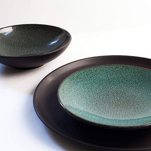 Carthage.Co Zaghwan 3-Piece Place Setting, Atlantic