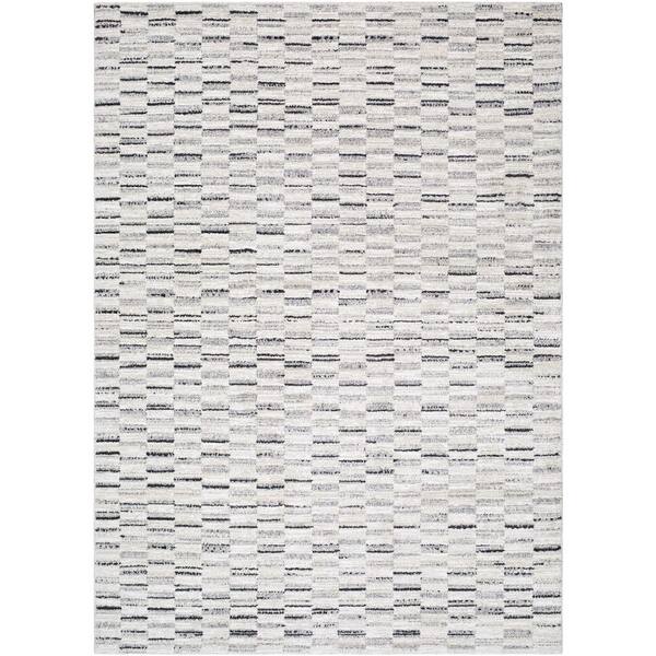 7 ft. x 10 ft. White Gavic GVC-2329 Machine Woven Area Rug
