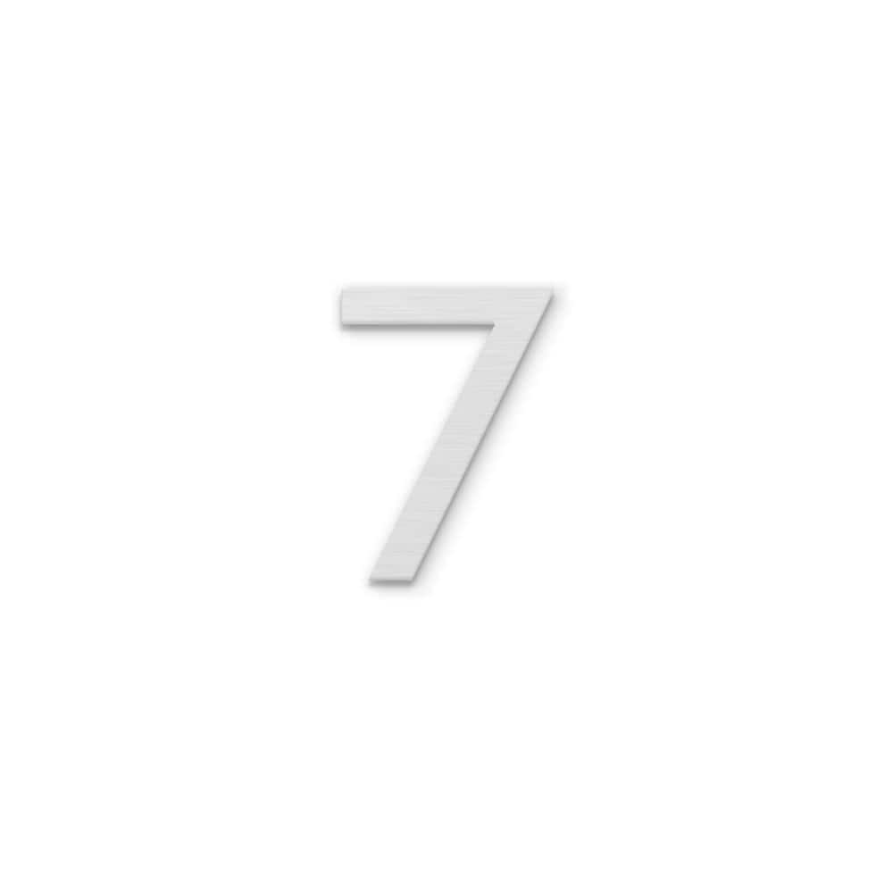 POST & PORCH 4 in. Magnetic Numbers - Silver Number 7 num-silver-7 ...