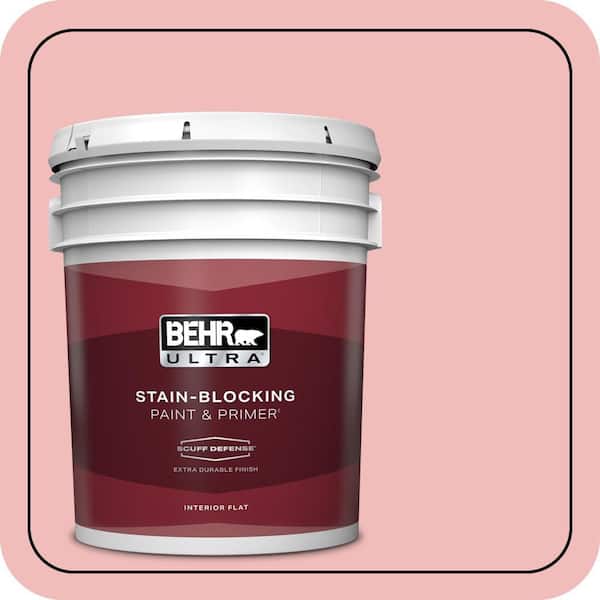 BEHR ULTRA 5 gal. #CE-01 Alpenglow Extra Durable Flat Interior Paint & Primer