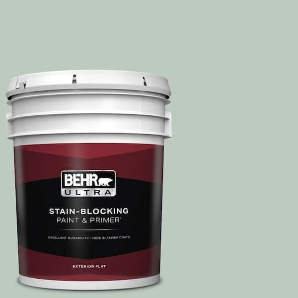 BEHR ULTRA 5 gal. #N420-2 Mountain Falls Flat Exterior Paint & Primer