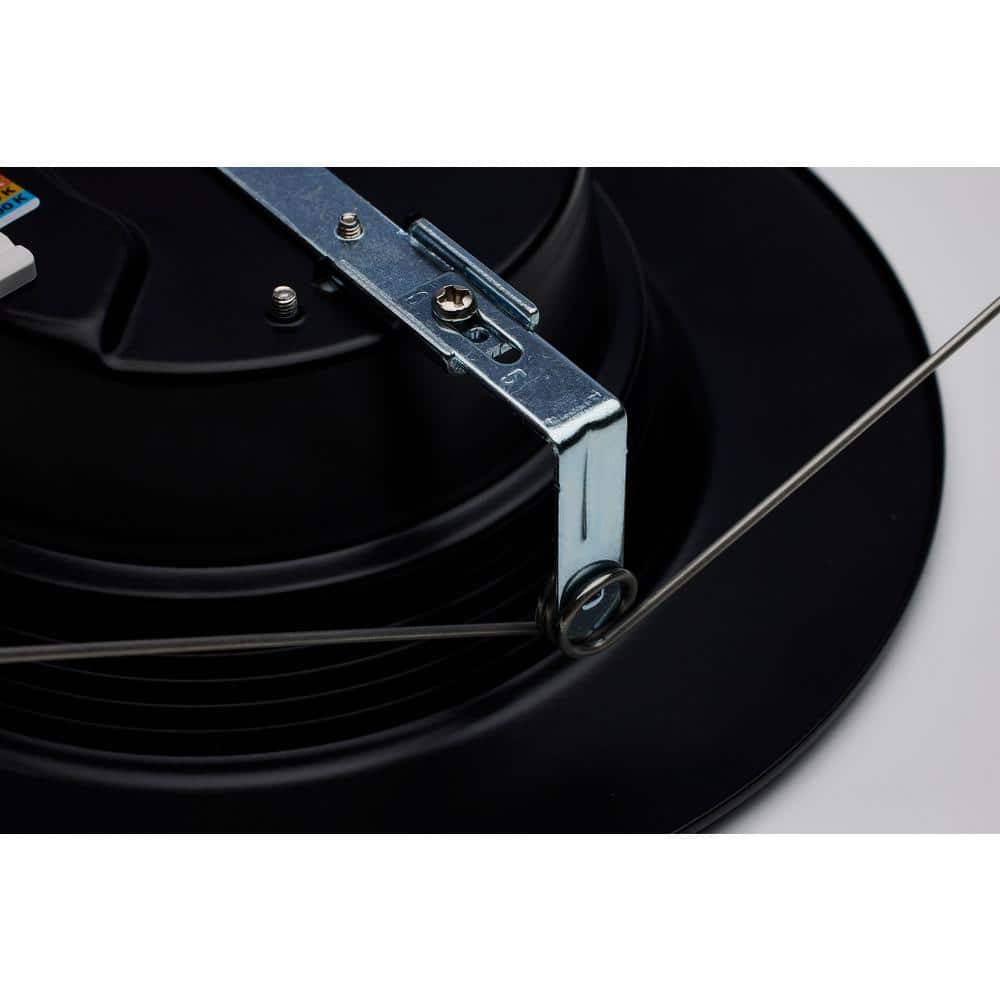 6'' Black Glass LED Retrofit Recessed Lighting Kit